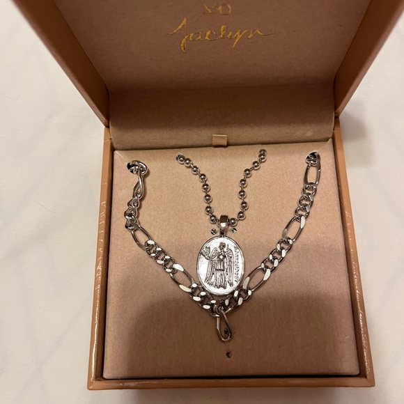 Jaclyn Roxanne Dual Chain Necklace - Picture 6 of 6